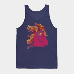 Fall Unicorn Tank Top